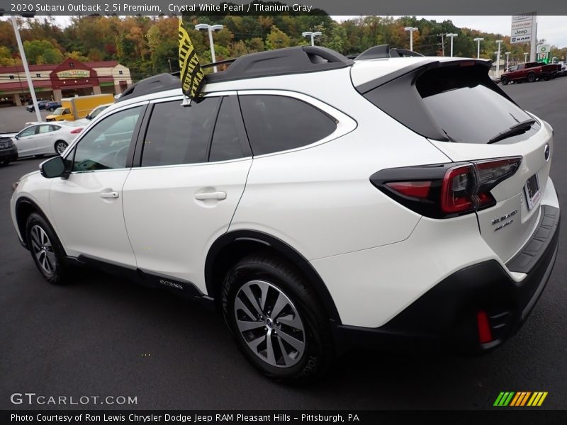 Crystal White Pearl / Titanium Gray 2020 Subaru Outback 2.5i Premium