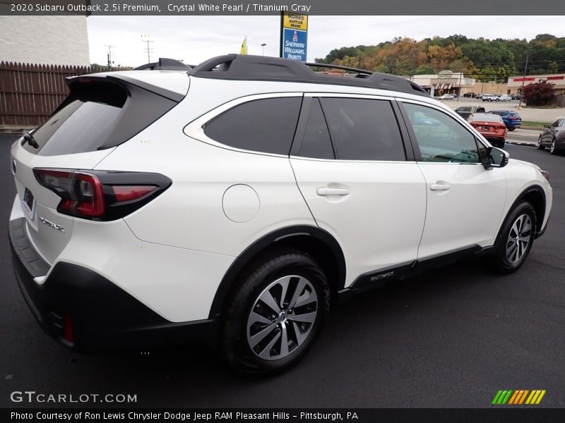 Crystal White Pearl / Titanium Gray 2020 Subaru Outback 2.5i Premium