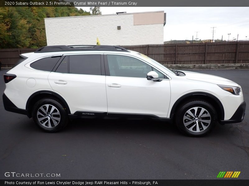 Crystal White Pearl / Titanium Gray 2020 Subaru Outback 2.5i Premium