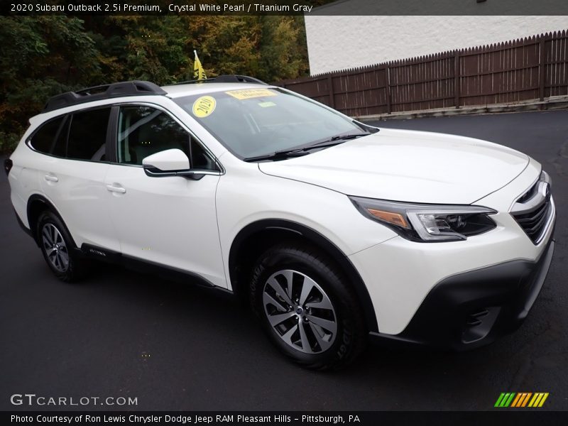 Crystal White Pearl / Titanium Gray 2020 Subaru Outback 2.5i Premium