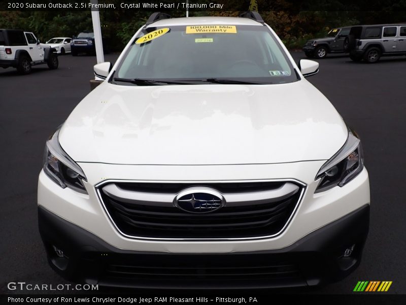 Crystal White Pearl / Titanium Gray 2020 Subaru Outback 2.5i Premium