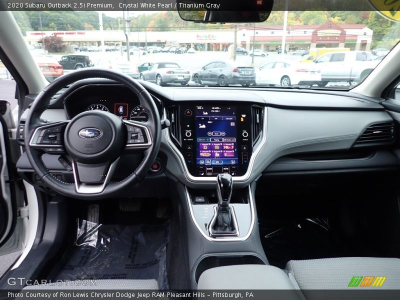 Crystal White Pearl / Titanium Gray 2020 Subaru Outback 2.5i Premium