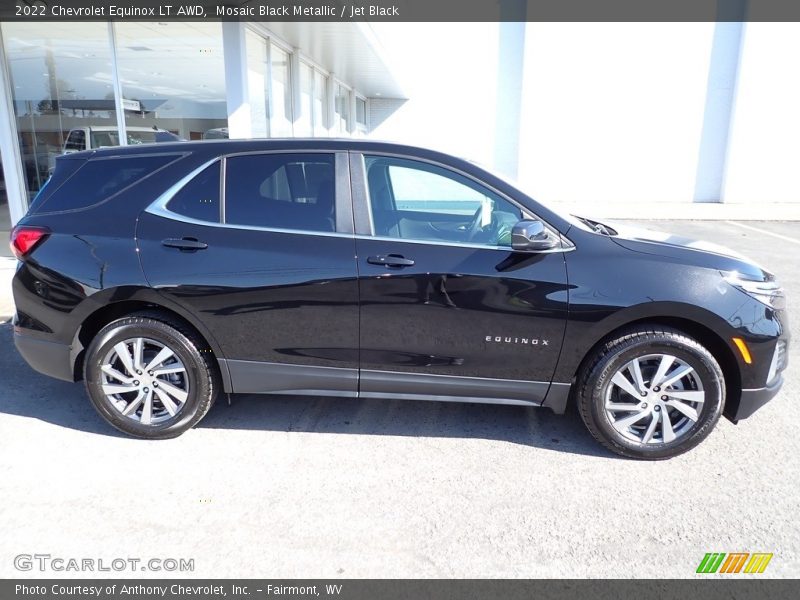 Mosaic Black Metallic / Jet Black 2022 Chevrolet Equinox LT AWD