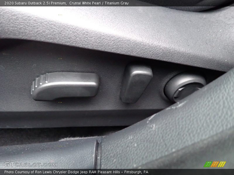 Crystal White Pearl / Titanium Gray 2020 Subaru Outback 2.5i Premium