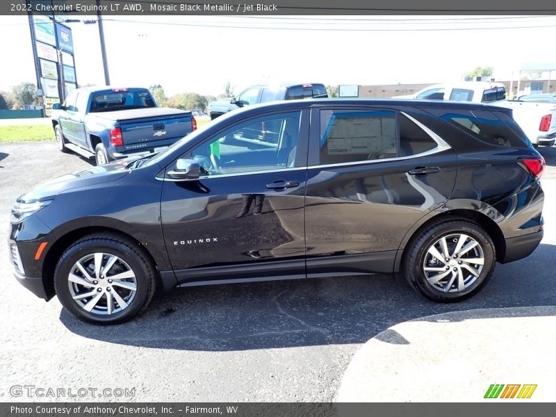 Mosaic Black Metallic / Jet Black 2022 Chevrolet Equinox LT AWD