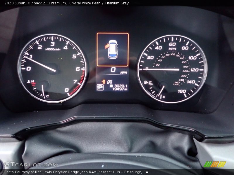 Crystal White Pearl / Titanium Gray 2020 Subaru Outback 2.5i Premium