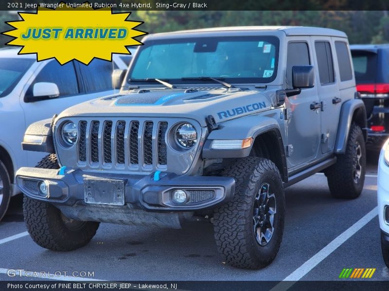 Sting-Gray / Black 2021 Jeep Wrangler Unlimited Rubicon 4xe Hybrid