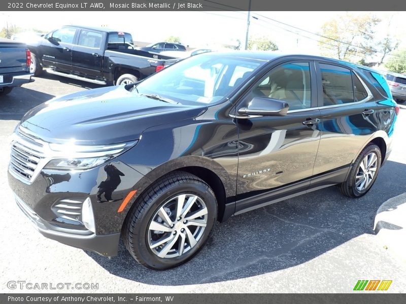 Mosaic Black Metallic / Jet Black 2022 Chevrolet Equinox LT AWD