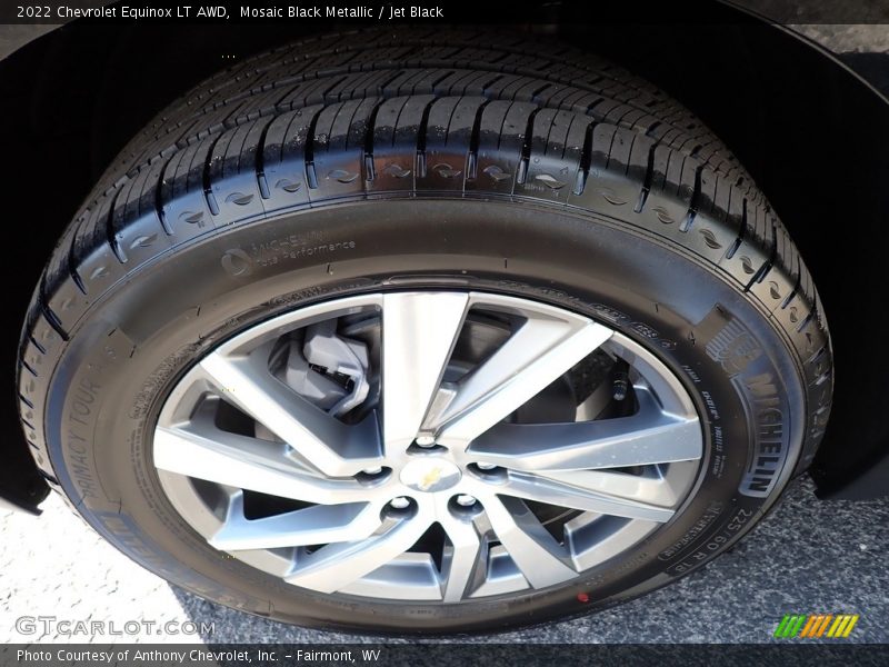 Mosaic Black Metallic / Jet Black 2022 Chevrolet Equinox LT AWD