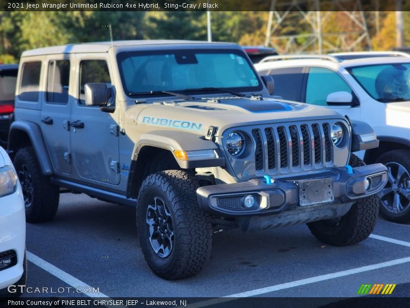 Sting-Gray / Black 2021 Jeep Wrangler Unlimited Rubicon 4xe Hybrid