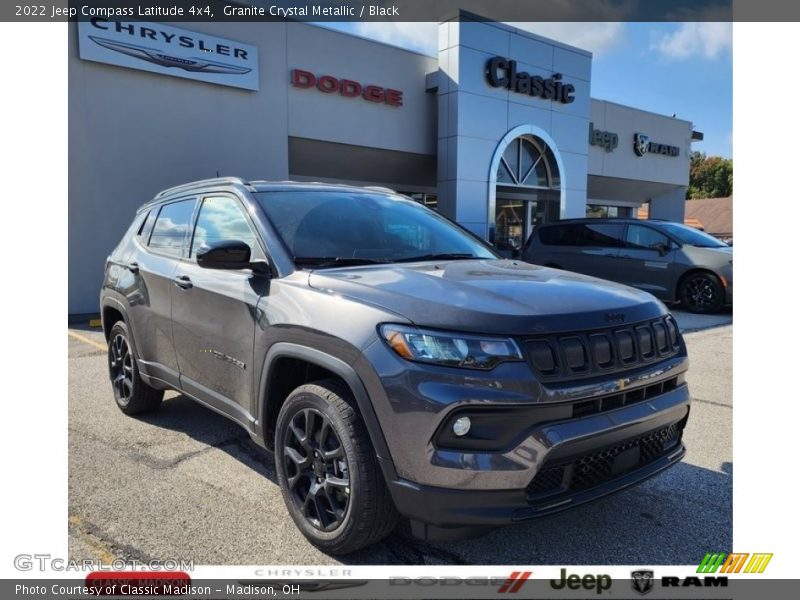 Granite Crystal Metallic / Black 2022 Jeep Compass Latitude 4x4