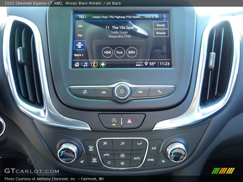 Mosaic Black Metallic / Jet Black 2022 Chevrolet Equinox LT AWD