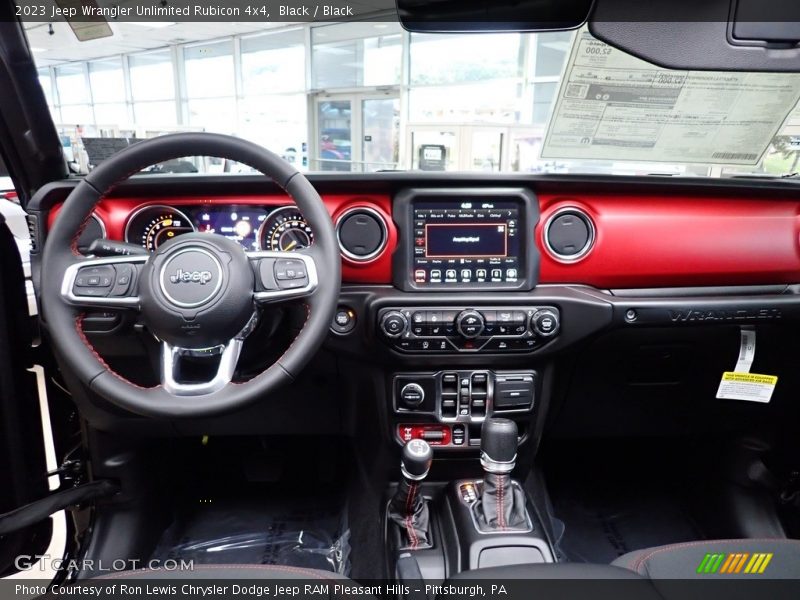 Dashboard of 2023 Wrangler Unlimited Rubicon 4x4
