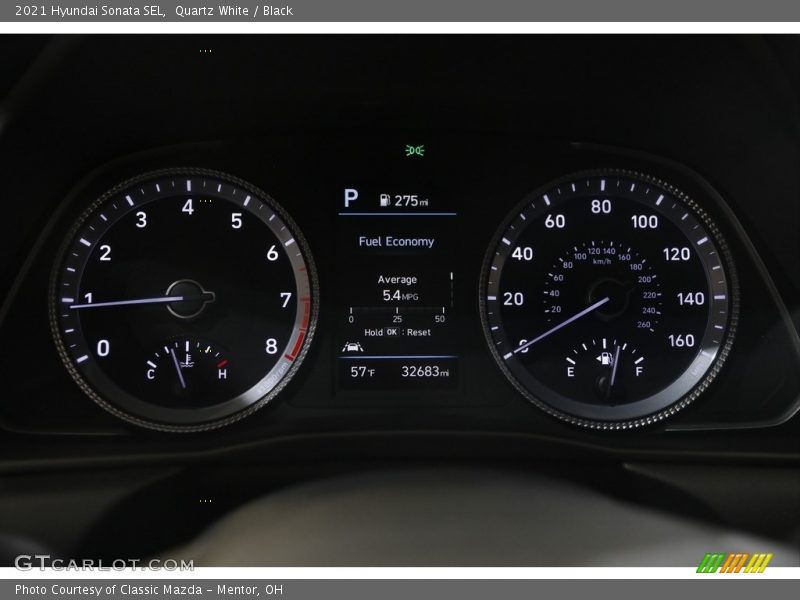 Quartz White / Black 2021 Hyundai Sonata SEL