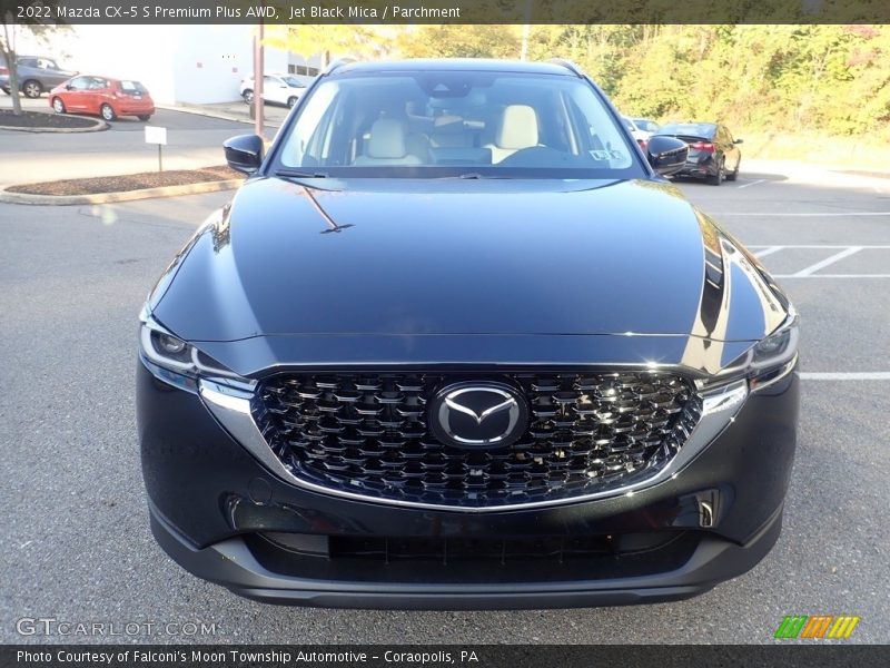 Jet Black Mica / Parchment 2022 Mazda CX-5 S Premium Plus AWD