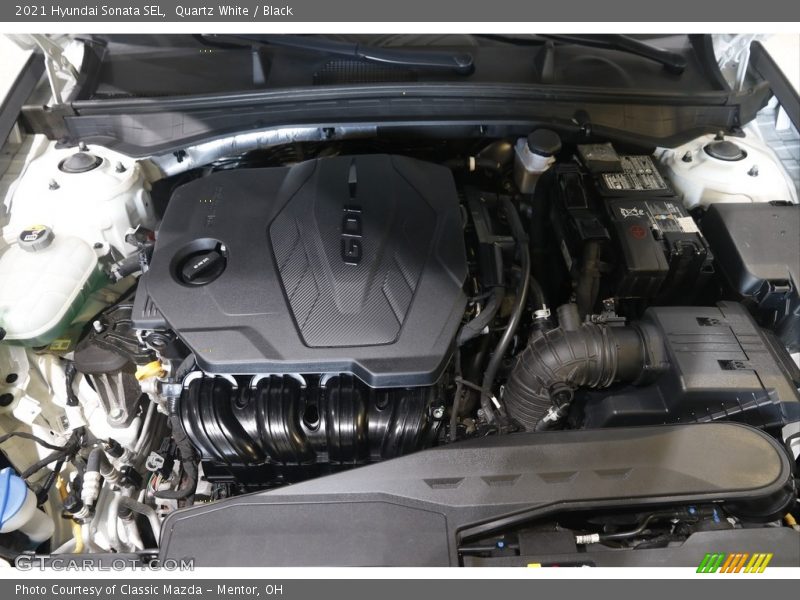 Quartz White / Black 2021 Hyundai Sonata SEL