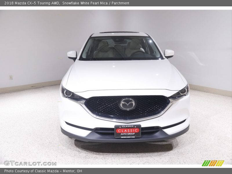 Snowflake White Pearl Mica / Parchment 2018 Mazda CX-5 Touring AWD