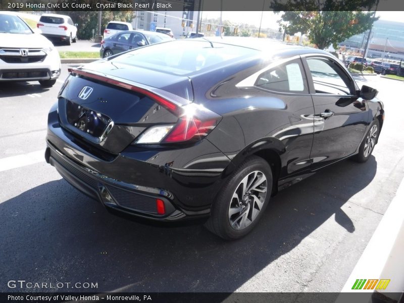 Crystal Black Pearl / Black 2019 Honda Civic LX Coupe