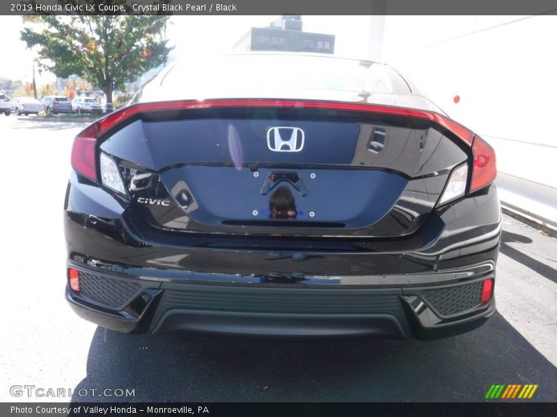 Crystal Black Pearl / Black 2019 Honda Civic LX Coupe