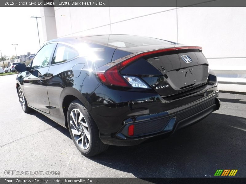 Crystal Black Pearl / Black 2019 Honda Civic LX Coupe