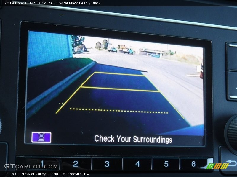 Crystal Black Pearl / Black 2019 Honda Civic LX Coupe