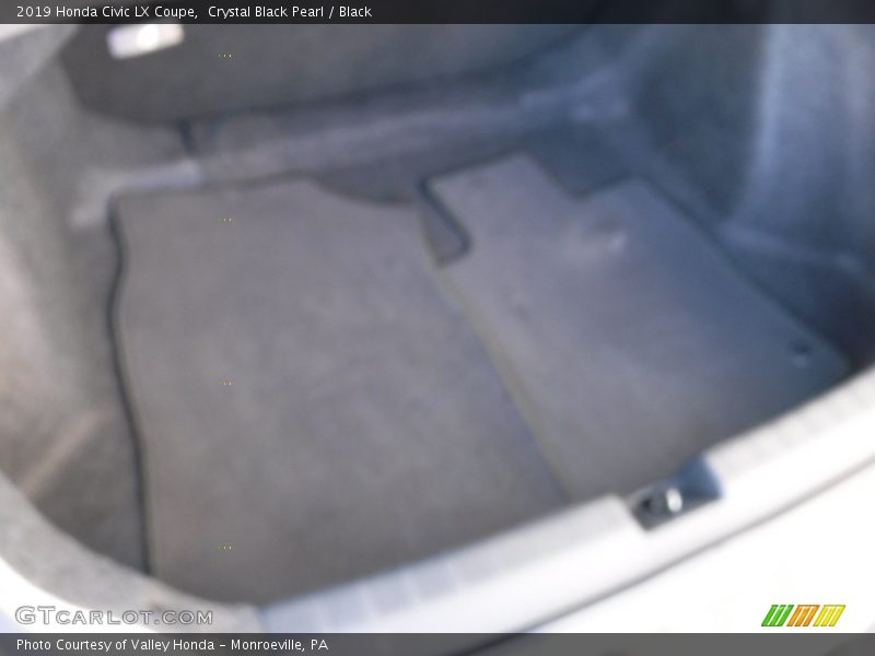 Crystal Black Pearl / Black 2019 Honda Civic LX Coupe