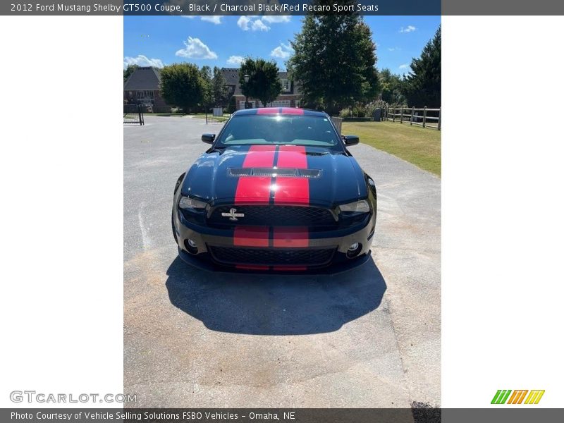 Black / Charcoal Black/Red Recaro Sport Seats 2012 Ford Mustang Shelby GT500 Coupe