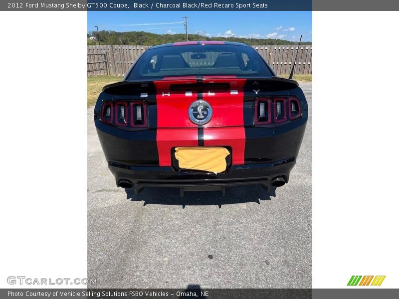 Black / Charcoal Black/Red Recaro Sport Seats 2012 Ford Mustang Shelby GT500 Coupe