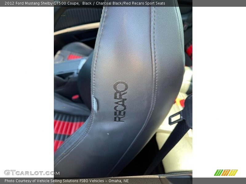 Front Seat of 2012 Mustang Shelby GT500 Coupe