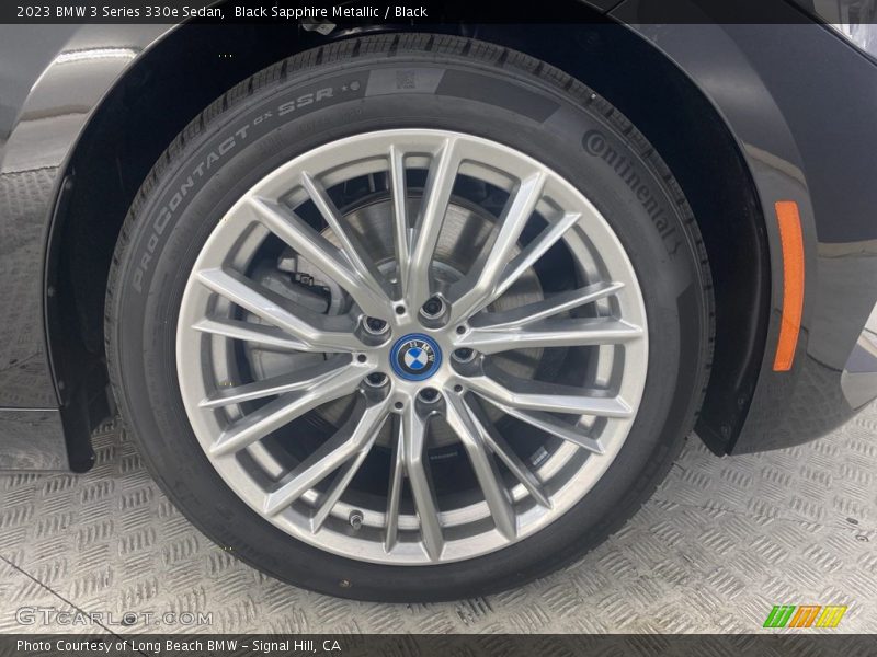 Black Sapphire Metallic / Black 2023 BMW 3 Series 330e Sedan