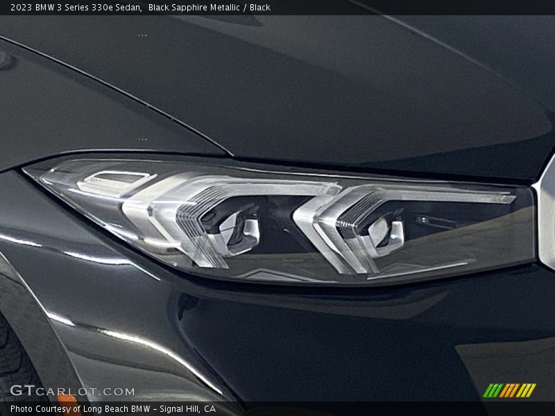 Black Sapphire Metallic / Black 2023 BMW 3 Series 330e Sedan