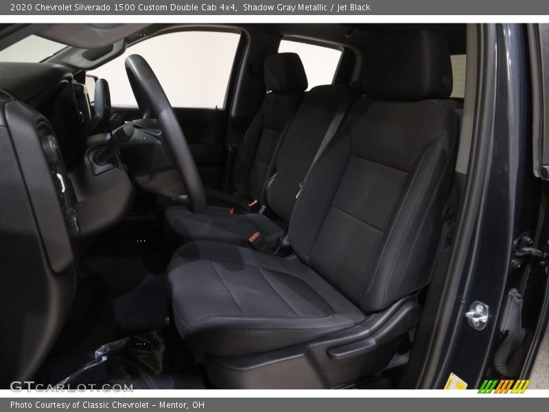 Shadow Gray Metallic / Jet Black 2020 Chevrolet Silverado 1500 Custom Double Cab 4x4
