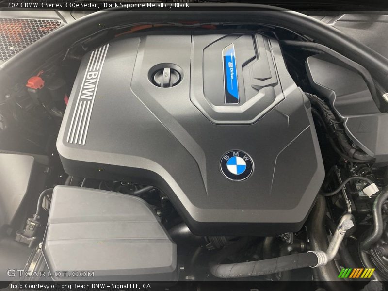Black Sapphire Metallic / Black 2023 BMW 3 Series 330e Sedan
