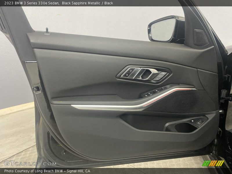Black Sapphire Metallic / Black 2023 BMW 3 Series 330e Sedan