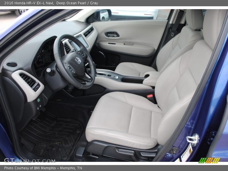 Deep Ocean Pearl / Gray 2016 Honda HR-V EX-L Navi