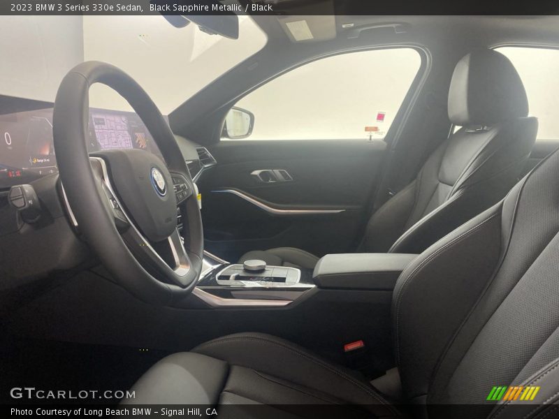 Black Sapphire Metallic / Black 2023 BMW 3 Series 330e Sedan