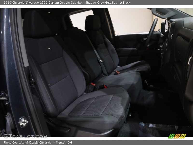 Shadow Gray Metallic / Jet Black 2020 Chevrolet Silverado 1500 Custom Double Cab 4x4