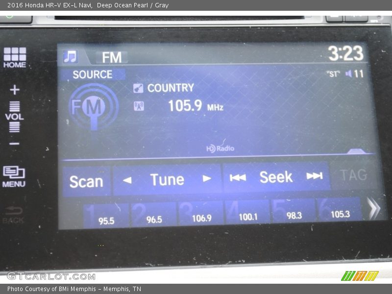 Deep Ocean Pearl / Gray 2016 Honda HR-V EX-L Navi