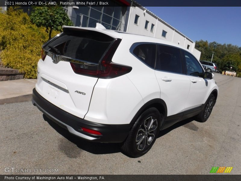 Platinum White Pearl / Black 2021 Honda CR-V EX-L AWD