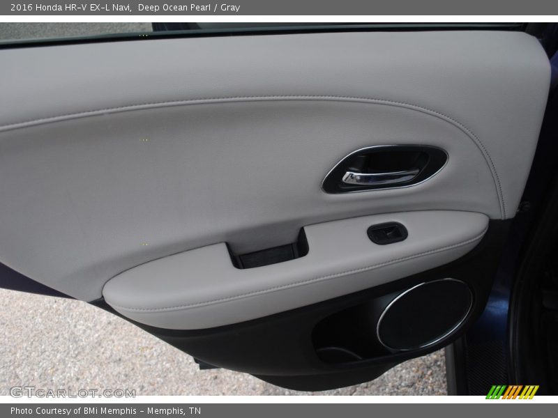 Deep Ocean Pearl / Gray 2016 Honda HR-V EX-L Navi