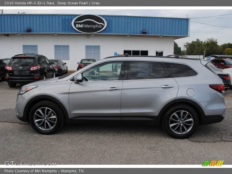 Deep Ocean Pearl / Gray 2016 Honda HR-V EX-L Navi