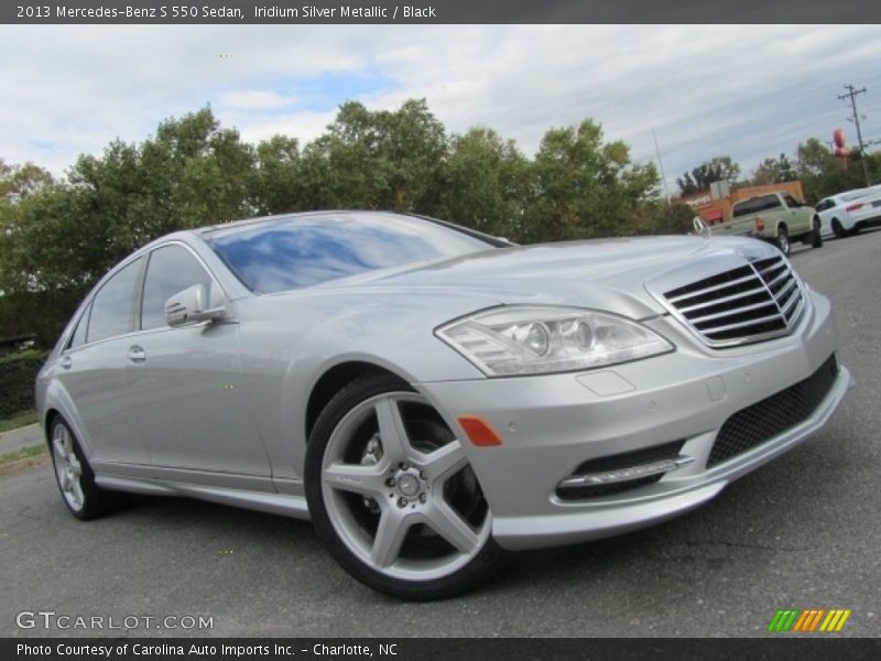 Iridium Silver Metallic / Black 2013 Mercedes-Benz S 550 Sedan