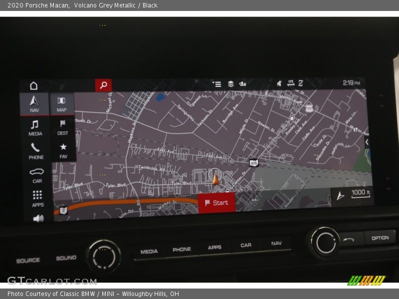 Navigation of 2020 Macan 