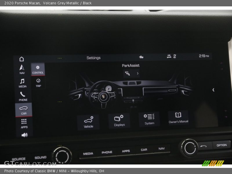 Controls of 2020 Macan 