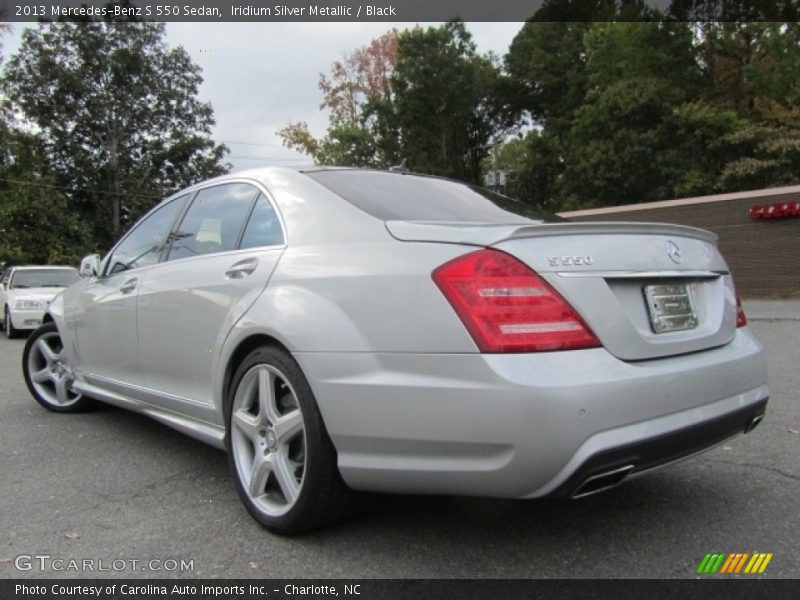Iridium Silver Metallic / Black 2013 Mercedes-Benz S 550 Sedan