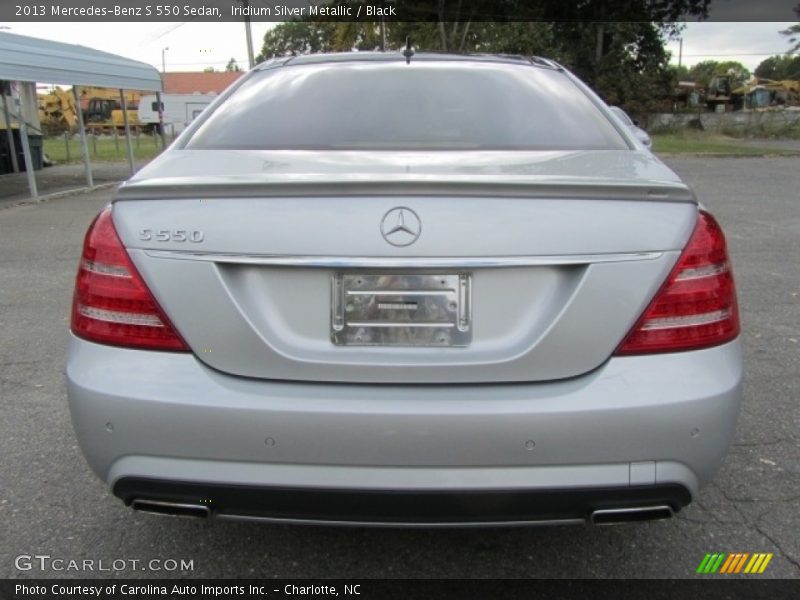 Iridium Silver Metallic / Black 2013 Mercedes-Benz S 550 Sedan