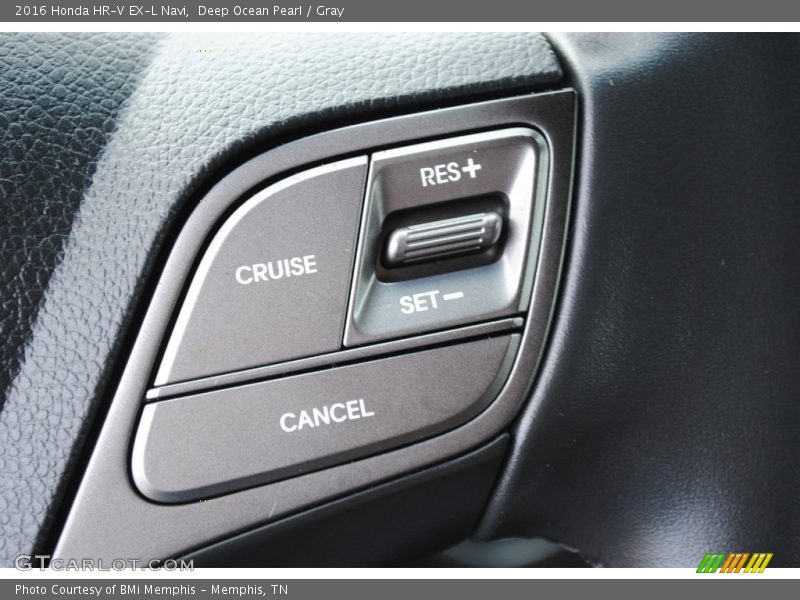 Deep Ocean Pearl / Gray 2016 Honda HR-V EX-L Navi