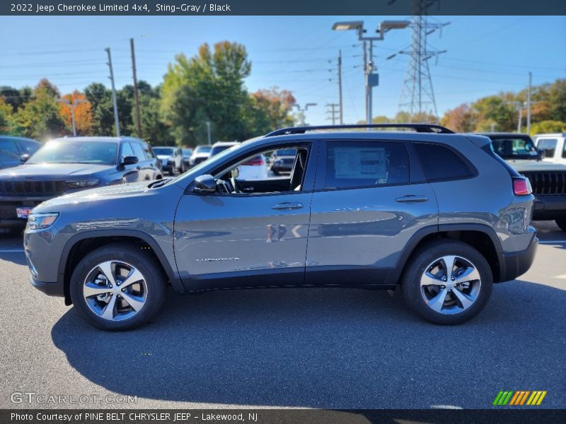 Sting-Gray / Black 2022 Jeep Cherokee Limited 4x4