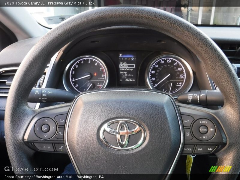 Predawn Gray Mica / Black 2020 Toyota Camry LE