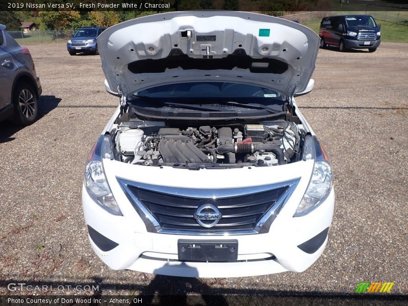 Fresh Powder White / Charcoal 2019 Nissan Versa SV